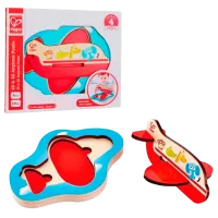 Puzzle Hape Avion 2+/ Numărul de piese: 3