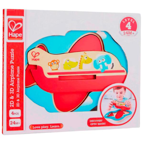 Puzzle Hape Самолет 2+/ Количество деталей: 3 photo 2