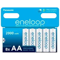 Acumulator Panasonic Eneloop  1.2 V / 8 buc.