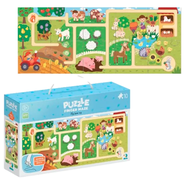 Puzzle Finger maze Моё путешествие 2+/ Количество деталей: 10 photo 1