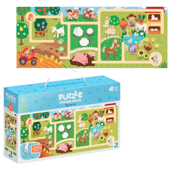 Puzzle Finger maze Моё путешествие 2+/ Количество деталей: 10 photo 1