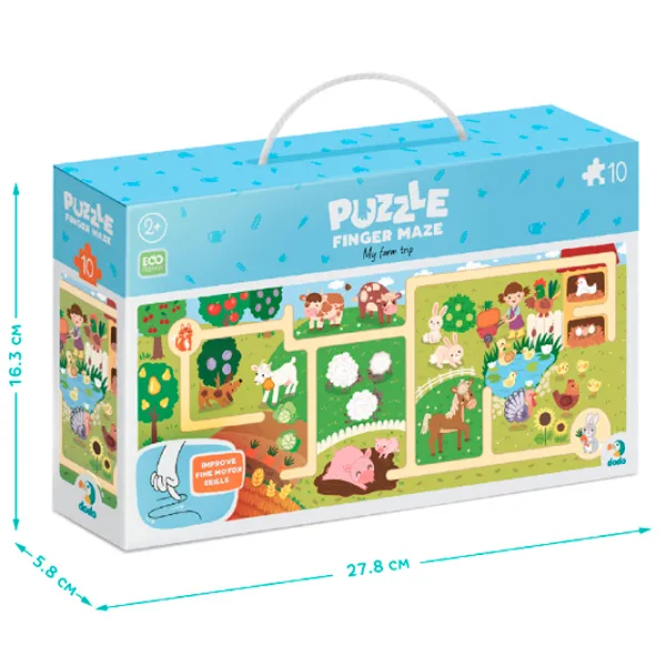 Puzzle Finger maze Моё путешествие 2+/ Количество деталей: 10 photo 4