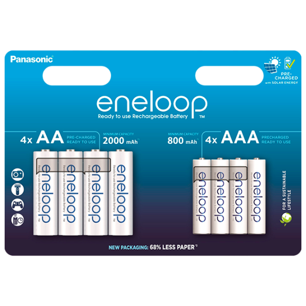 Acumulator Panasonic Eneloop  1.2 V / 8 buc. photo 1
