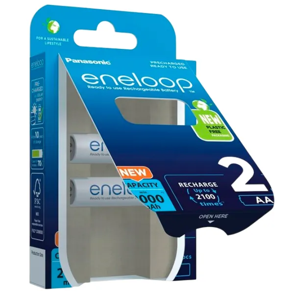 Аккумулятор Panasonic Eneloop  1.2 В / 2 шт. photo 3 Аккумулятор Panasonic Eneloop  1.2 В / 2 шт. photo 3