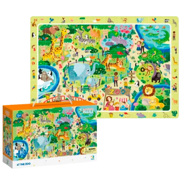 Puzzle DoDo Зоопарк 2+/ Количество деталей: 80 photo 1