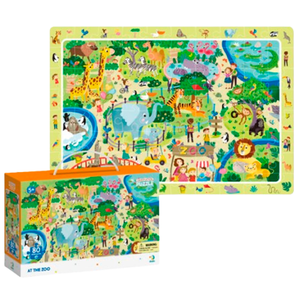 Puzzle DoDo Зоопарк 2+/ Количество деталей: 80 photo 1