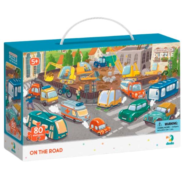 Puzzle DoDo Atenție pe drum 2+/ Количество деталей: 80 photo 3