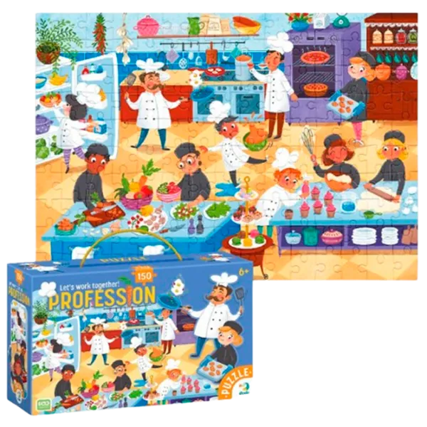 Puzzle DoDo Micul bucătar 2+/ Numărul de piese: 150 photo 1