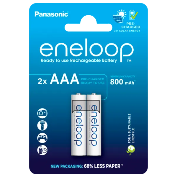 Батарейка Panasonic Eneloop  1.2 В / 2 шт. photo 1 Батарейка Panasonic Eneloop  1.2 В / 2 шт. photo 1