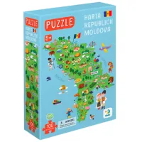 Puzzle DoDo Harta Moldovei 1+/ Numărul de piese: 100 photo 3