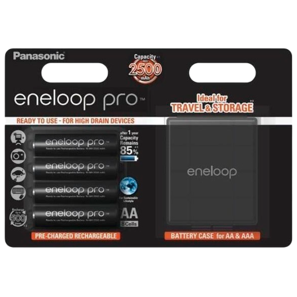 Acumulator Panasonic Eneloop PRO  1.2 V / 4 buc. photo 1