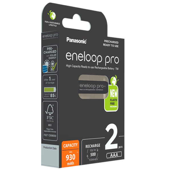 Acumulator Panasonic Eneloop PRO  1.2 V / 2 buc. photo 1