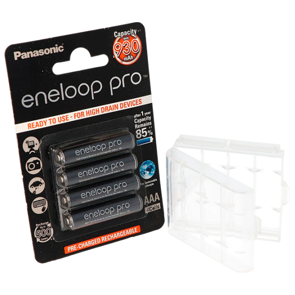 Acumulator Panasonic Eneloop PRO  1.2 V / 4 buc. photo 1