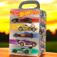 Container pentru mașini Mattel Hot Wheels HWCC2-23S / / Yellow Gray photo 3