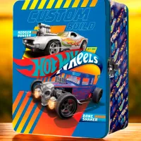 Container pentru mașini Mattel Hot Wheels HWCC2-23B / / Gray Blue photo 5