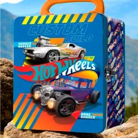 Container pentru mașini Mattel Hot Wheels HWCC2-23B / / Gray Blue photo 6