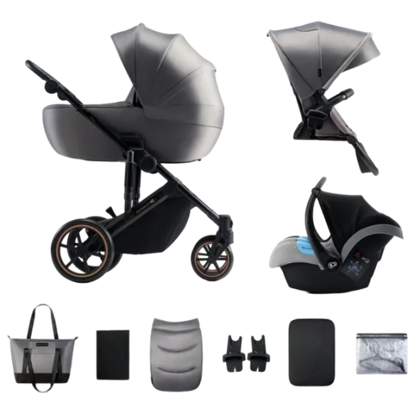 Cărucior pentru copil KinderKraft Prime 2 Mink Pro 3in1 5902533923939/ Gray photo 5