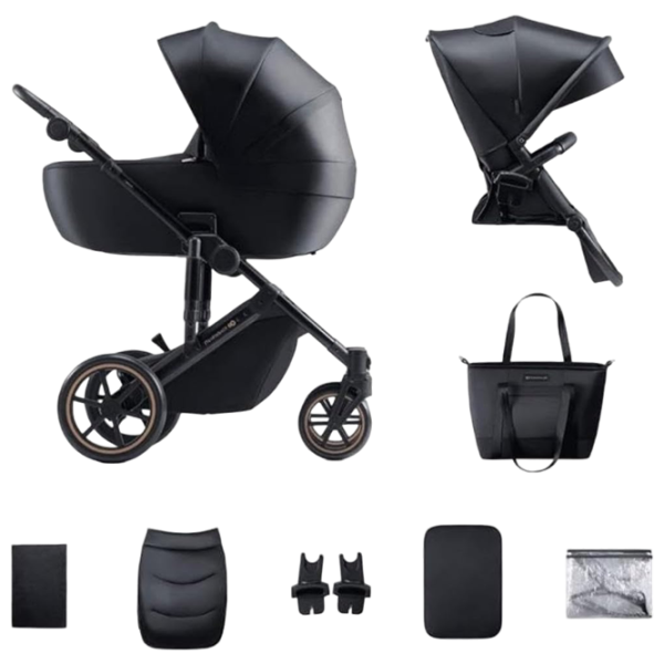 Cărucior pentru copil KinderKraft Prime 2 2 in 1 5902533922895/ Black photo 6