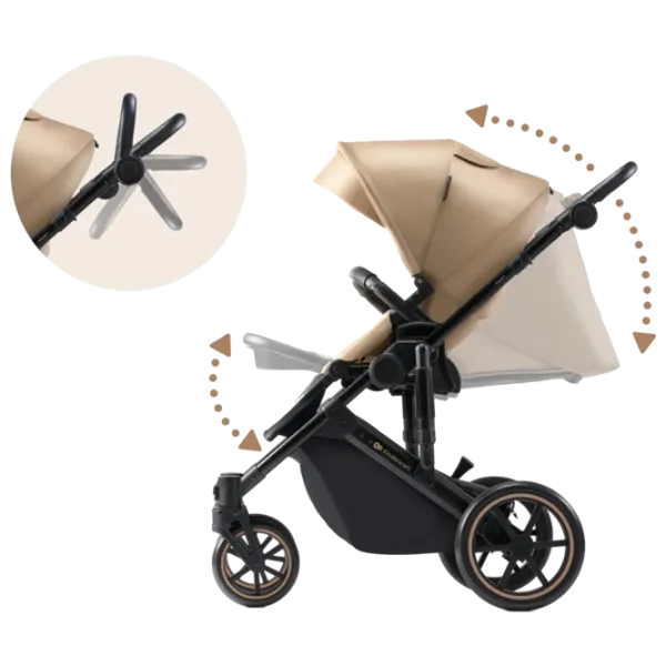 Cărucior pentru copil KinderKraft Prime 2 2 in 1 5902533922871/ Beige photo 5 Cărucior pentru copil KinderKraft Prime 2 2 in 1 5902533922871/ Beige photo 5
