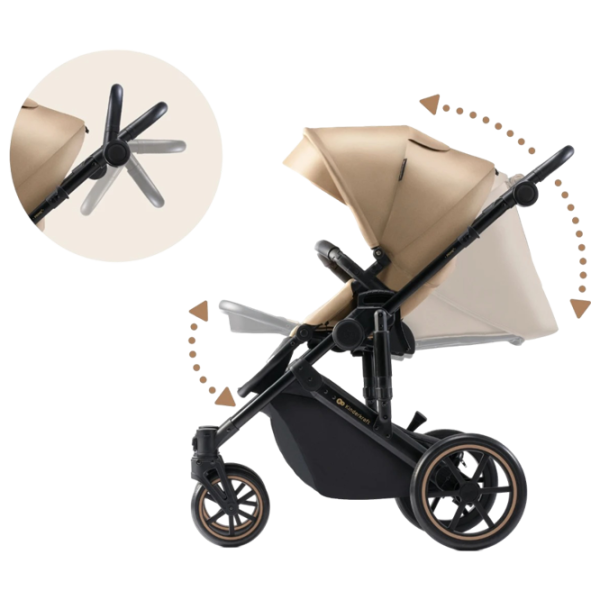 Cărucior pentru copil KinderKraft Prime 2 2 in 1 5902533922871/ Beige photo 5 Cărucior pentru copil KinderKraft Prime 2 2 in 1 5902533922871/ Beige photo 5