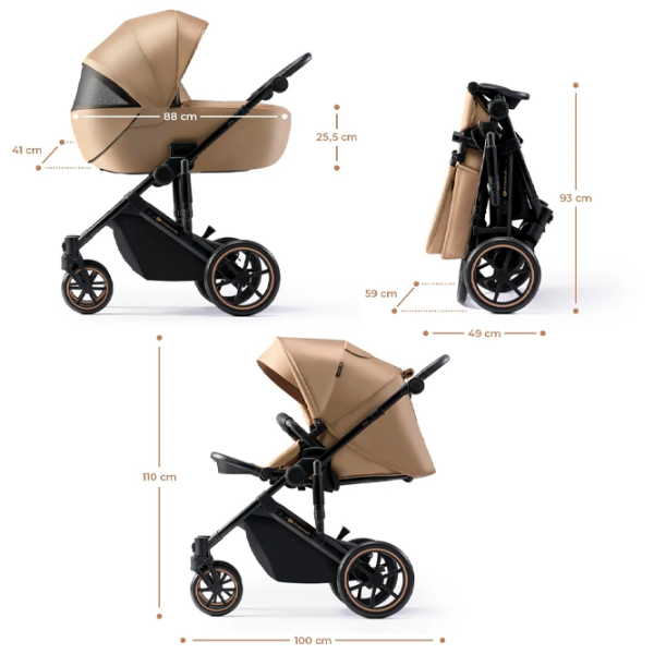 Cărucior pentru copil KinderKraft Prime 2 2 in 1 5902533922871/ Beige photo 7 Cărucior pentru copil KinderKraft Prime 2 2 in 1 5902533922871/ Beige photo 7
