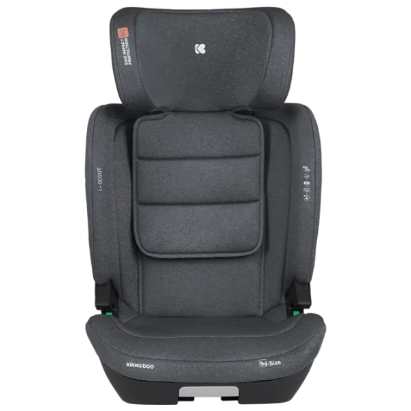 Scaun auto Kikka Boo i-Scout i-SIZE  3.5 ani - 12 ani / 36 kg / Dark Gray photo 3 Scaun auto Kikka Boo i-Scout i-SIZE  3.5 ani - 12 ani / 36 kg / Dark Gray photo 3