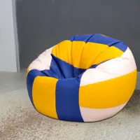 Fotoliu Bean Bag BB BM0546 XL Piele artificială / Polistiren expandat / Yellow photo 4