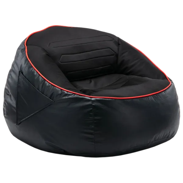 Fotoliu Bean Bag BB Rocket XL Piele artificială / Polistiren expandat / Black photo 1