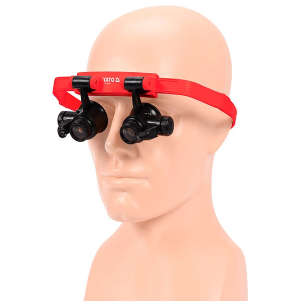 Ochelari cu lupă Yato YT73840   / Red photo 2