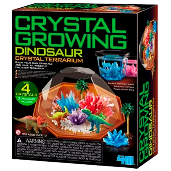Jucărie interactivă 4M Terrarium Dino Crystal Terrarium 00-03926 10+ / Multicolor Multicolor photo 1
