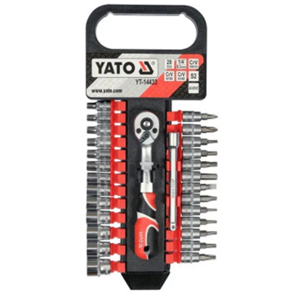 Set de chei cu clichet Yato YT14433  Cantitatea în set - 28  photo 1