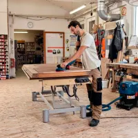 Шлифовальная машина Bosch EX 18V-150-3 Эксцентриковая / / Синий photo 7