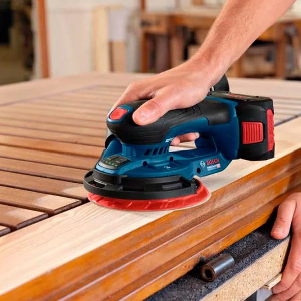 Șlefuitor Bosch EX 18V-150-3 Cu excentric / / Blue photo 8 Șlefuitor Bosch EX 18V-150-3 Cu excentric / / Blue photo 8