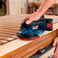 Шлифовальная машина Bosch EX 18V-150-3 Эксцентриковая / / Синий photo 8