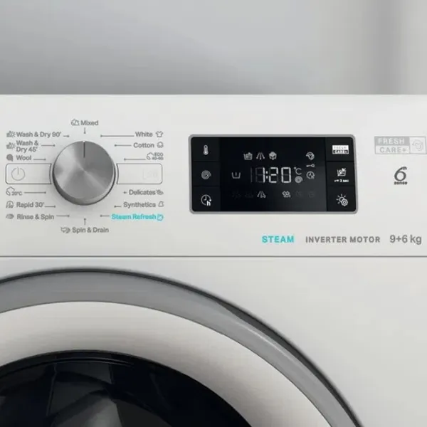 Стиральная машина с сушкой Whirlpool FFWDB 964369 SV EE 9 кг / 1400 об/мин / Белый photo 5