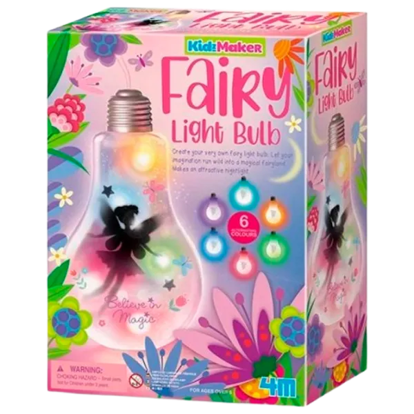 Jucărie interactivă 4M Fairy light bulb KidzMaker 00-04772 5+ / Multicolor Multicolor photo 1