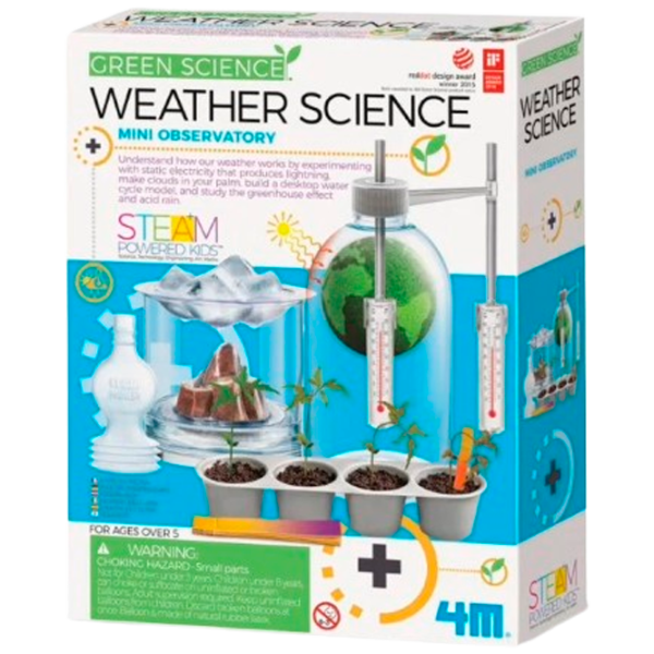 Jucărie interactivă 4M My first experiments Green Weather Science 00-03402 8+ / Multicolor Multicolor photo 1
