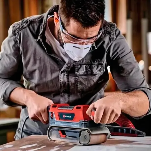 Șlefuitor Einhell TE-BS 850 E Cu bandă / 850 W / Red photo 6 Șlefuitor Einhell TE-BS 850 E Cu bandă / 850 W / Red photo 6
