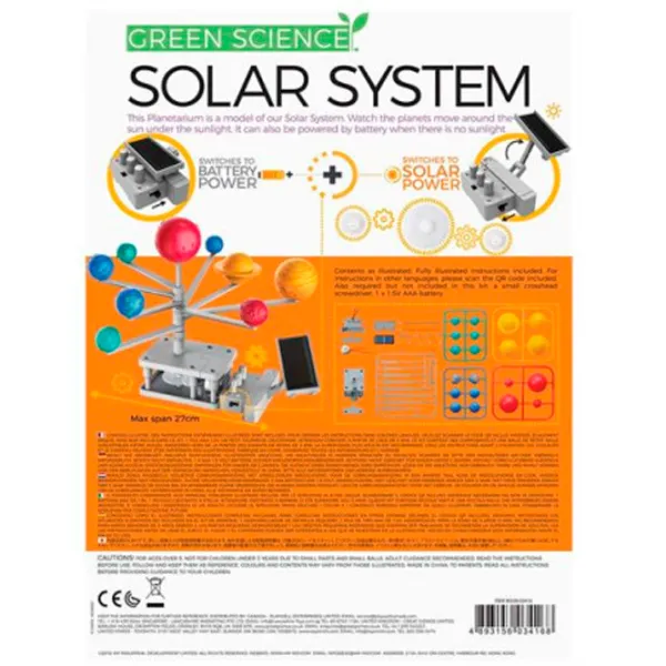 Jucărie interactivă 4M Solar System Green Science Solar System 00-03416 8+ / Multicolor Multicolor photo 4