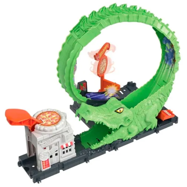 Jucărie interactivă Hot Wheels Play-Doh Gator Loop Attack 00622112 4+ / Multicolor Multicolor photo 2