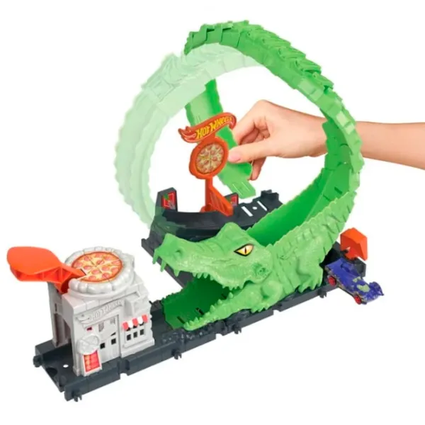 Jucărie interactivă Hot Wheels Play-Doh Gator Loop Attack 00622112 4+ / Multicolor Multicolor photo 3