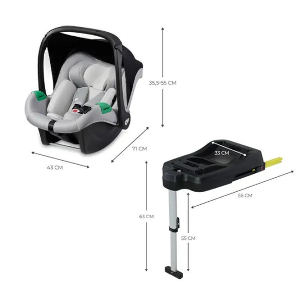 Scaun auto KinderKraft Mink Pro i-Size  0 luni - 1 an / 13 kg / Gray photo 7
