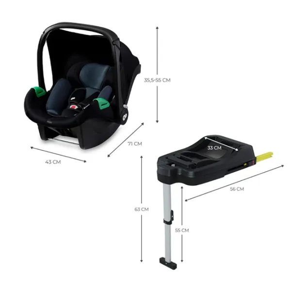 Scaun auto KinderKraft Mink Pro i-Size  0 luni - 1 an / 13 kg / Black photo 6 Scaun auto KinderKraft Mink Pro i-Size  0 luni - 1 an / 13 kg / Black photo 6