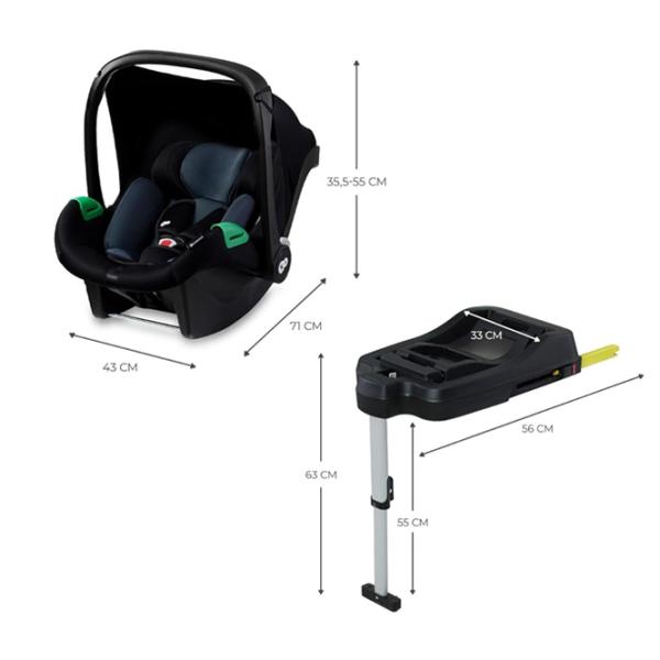 Scaun auto KinderKraft Mink Pro i-Size  0 luni - 1 an / 13 kg / Black photo 6 Scaun auto KinderKraft Mink Pro i-Size  0 luni - 1 an / 13 kg / Black photo 6