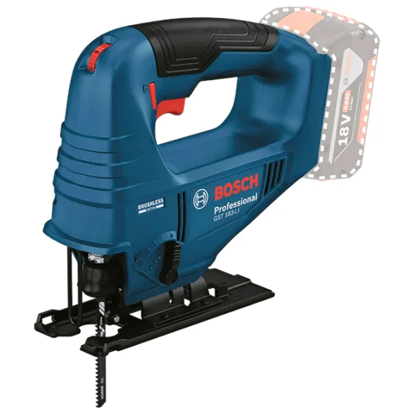 Fierăstrău pentru decupat Bosch GST 183-LI 20 mm / Blue photo 1
