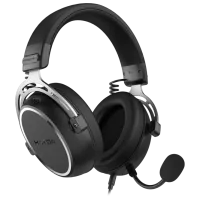 Наушники Hator Hypergang 3 Серебристый Черный Проводная/ Игровой