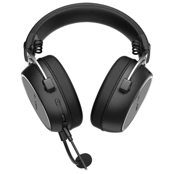 Căști Hator Hypergang 3 Silver Black Cu fir/ Gaming photo 4 Căști Hator Hypergang 3 Silver Black Cu fir/ Gaming photo 4