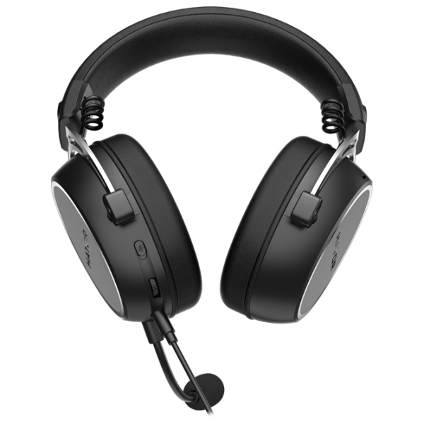 Căști Hator Hypergang 3 Silver Black Cu fir/ Gaming photo 4 Căști Hator Hypergang 3 Silver Black Cu fir/ Gaming photo 4