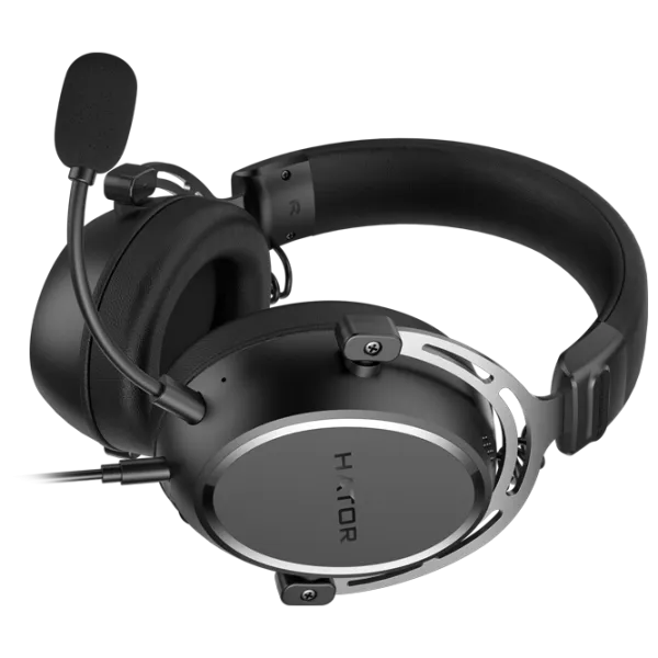 Căști Hator Hypergang 3 Silver Black Cu fir/ Gaming photo 5 Căști Hator Hypergang 3 Silver Black Cu fir/ Gaming photo 5
