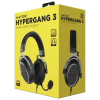 Наушники Hator Hypergang 3 Серебристый Черный Проводная/ Игровой photo 6